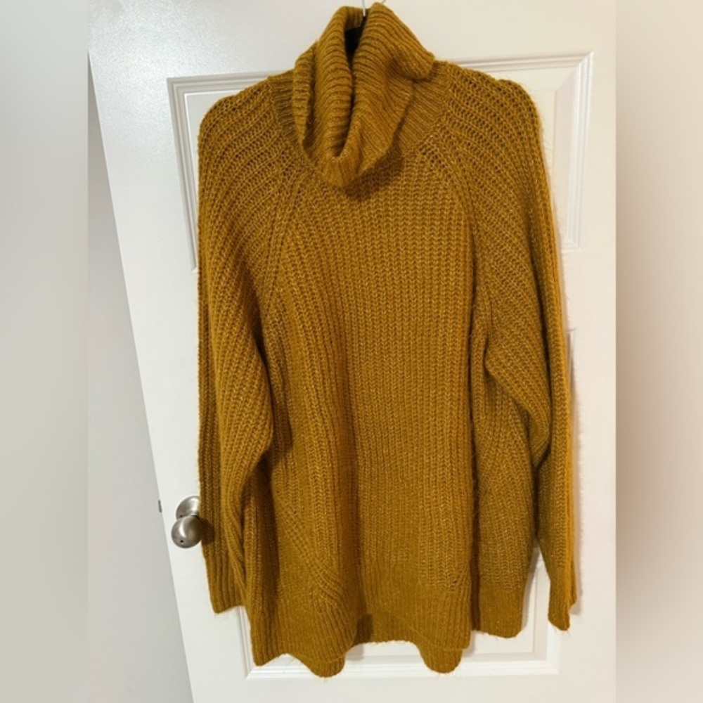 Old Navy Mustard Cowl Neck Sweater